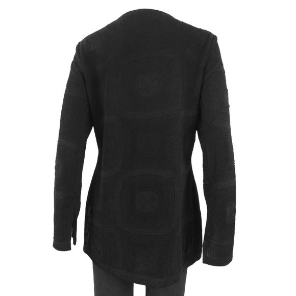 DEVONSHIRE CREAM | Vintage | Black Textured Pullover Sweater - Picture 4 of 5